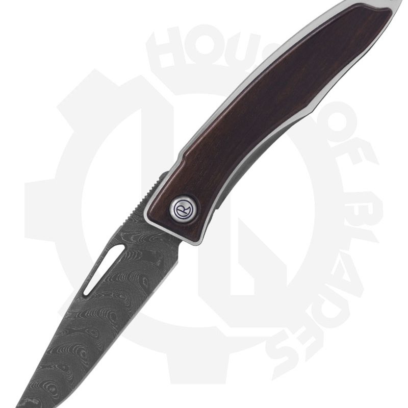 Chris Reeve Knives Mnandi MNA-1120 - Macassar Ebony, Boomerang Damascus