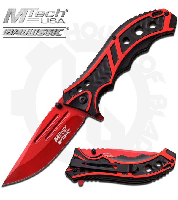 Mtech USA Spring Assisted Knife MT-A907RD