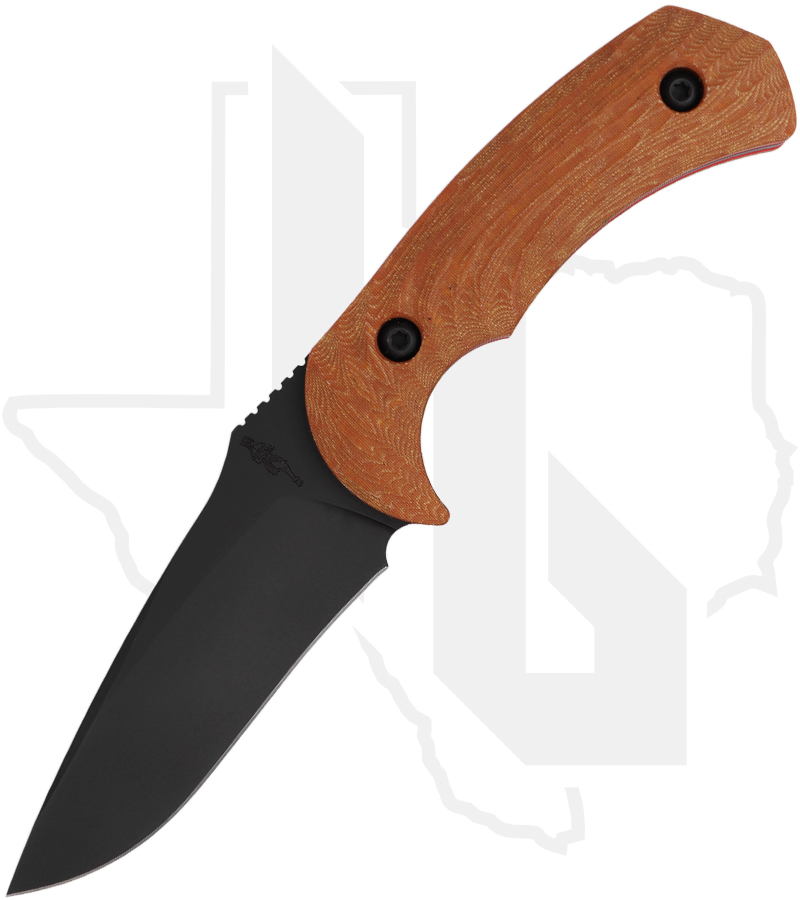 Toor Knives  MULLET-S - Yellow Micarta, Red G-10 Liner
