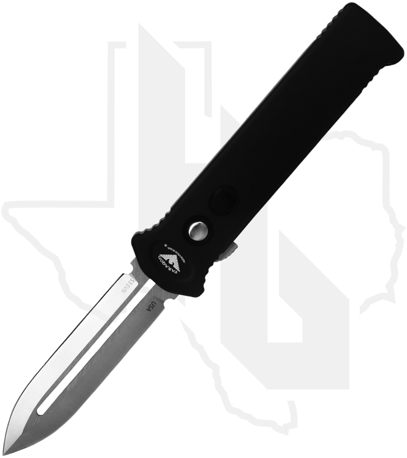 Asheville Steel Para X OTF PARA-X-SP-B-S - Black Aluminum, Satin
