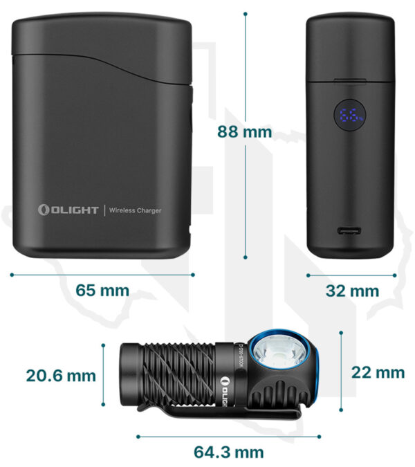 Olight Perun 3 Mini Headlamp & Flashlight, Kit PERUN3MINIKITBK - Black - Image 2