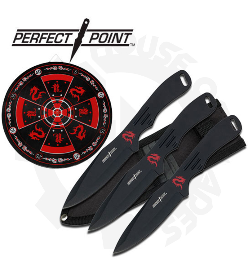 Perfect Point Throwing Knife Set PP-075-3BK