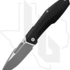Null Knives and Tool Raiden R2 - Type S R2-S-MILLED-PVD - Black PVD Titanium, Dark Stonewash