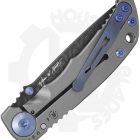 Spartan Blades Spartan Harsey Folder 3.25  SF10DMBL - Damascus, Blue Hardware - Image 3