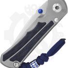 Chris Reeve Knives Small Inkosi SIN-1139 - Titanium, Blue Denim Micarta, Glass Blasted - Image 2