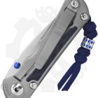 Chris Reeve Knives Small Inkosi SIN-1139 - Titanium, Blue Denim Micarta, Glass Blasted - Image 3
