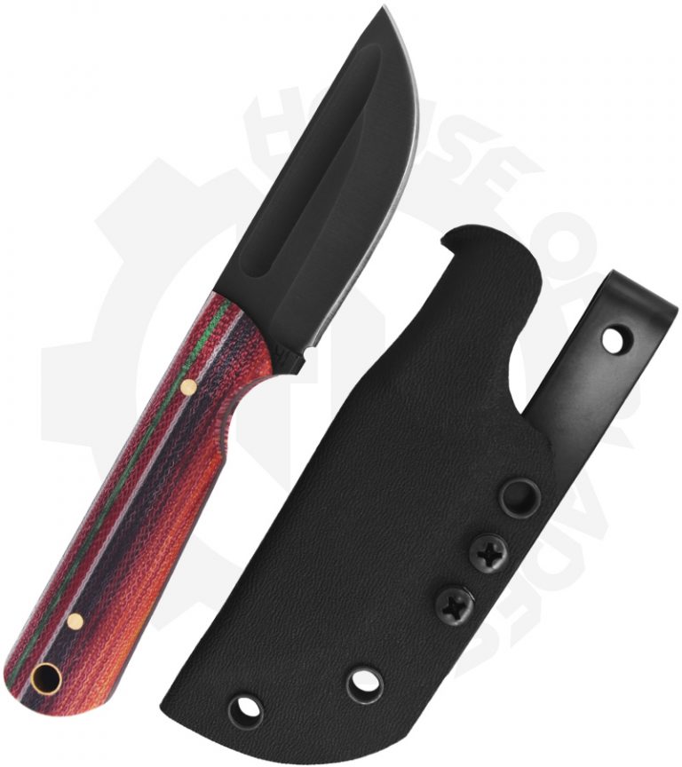 JR Knives Str8 BK STR8BK1 Mexican Blanket Micarta House of Blades