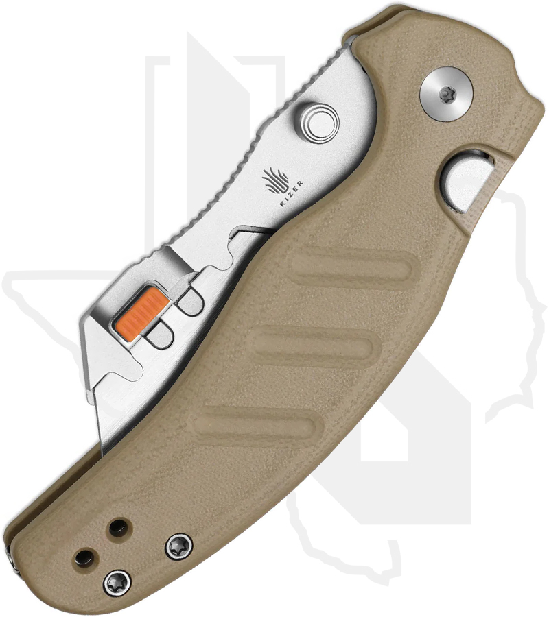 Kizer Sheepdog C01C Uti 2 V3488.29JNA2 - Brown G-10 - Image 2