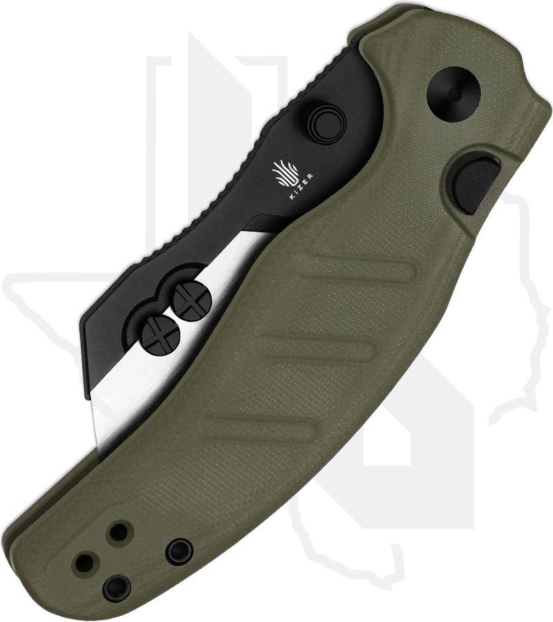 Kizer Sheepdog C01C Uti 1 V3488.29JSA2 - Green G-10 - Image 2