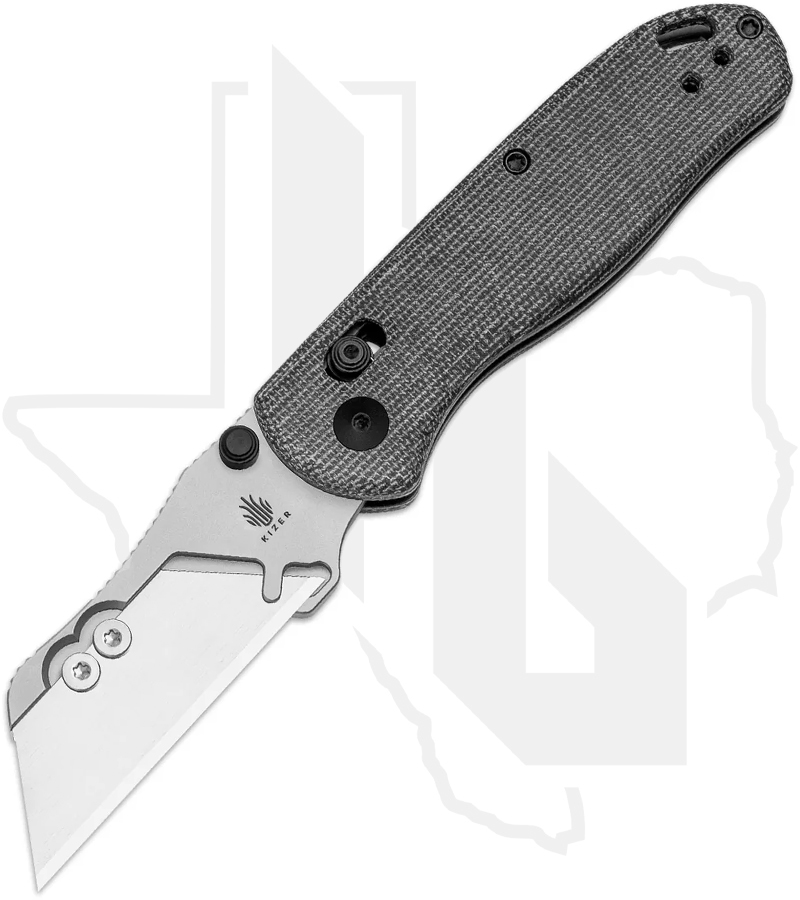 Kizer Drop Bear Utility V3619JA3 - Micarta