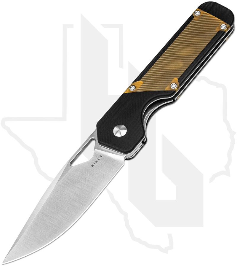 Kizer Militaw V3634C1 - Black G-10, PEI