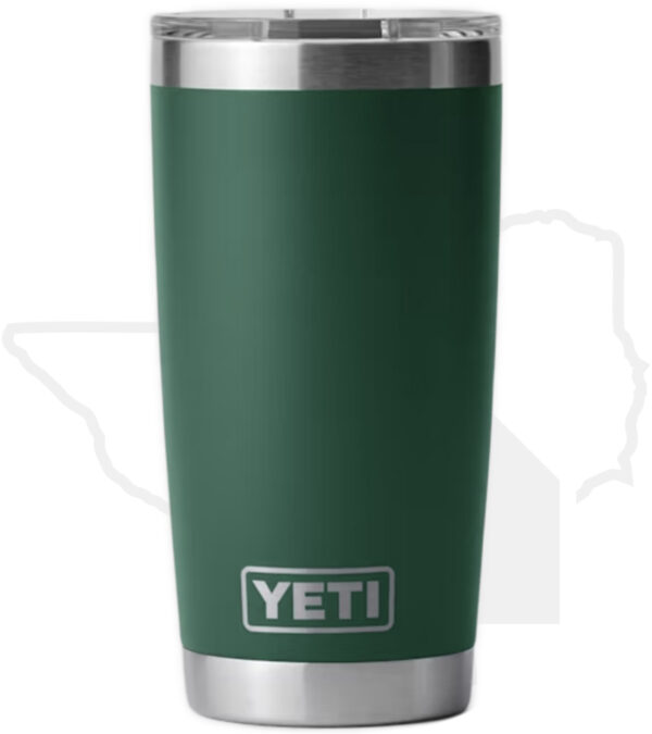 YETI 20 oz. Tumbler YRAM20BFG - Black Forest Green - Image 2