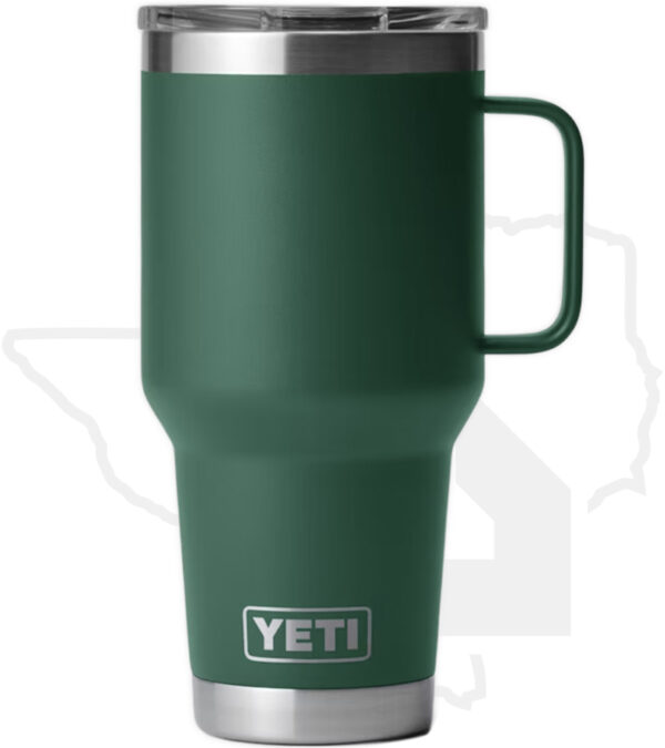 YETI 30 oz. Travel Mug YRAM30TBFG - Black Forest Green - Image 2